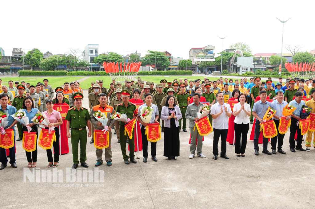 Yên Khánh tổ chức Hội thi nghiệp vụ Tổ liên gia an toàn phòng cháy, chữa cháy năm 2024