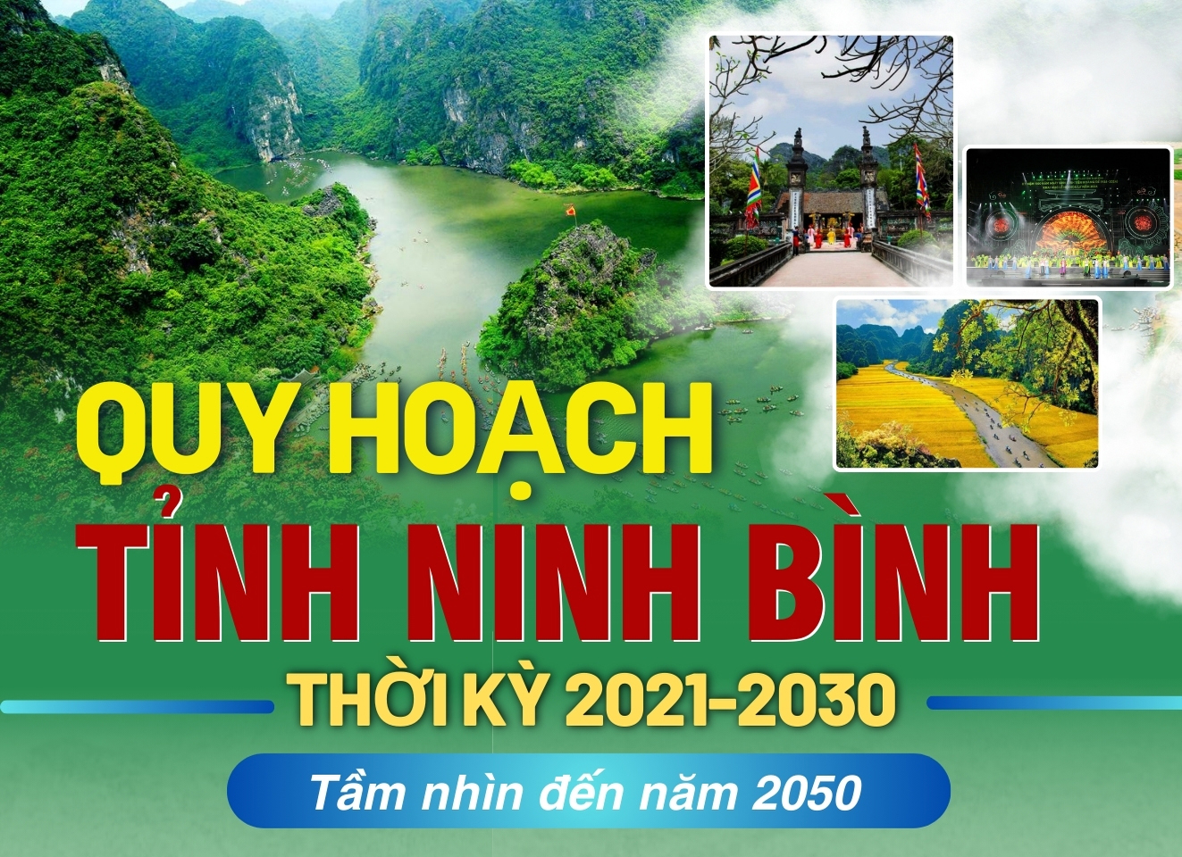 [Infographic] Quy hoạch tỉnh Ninh Bình thời kỳ 2021- 2030, tầm nhìn đến năm 2050