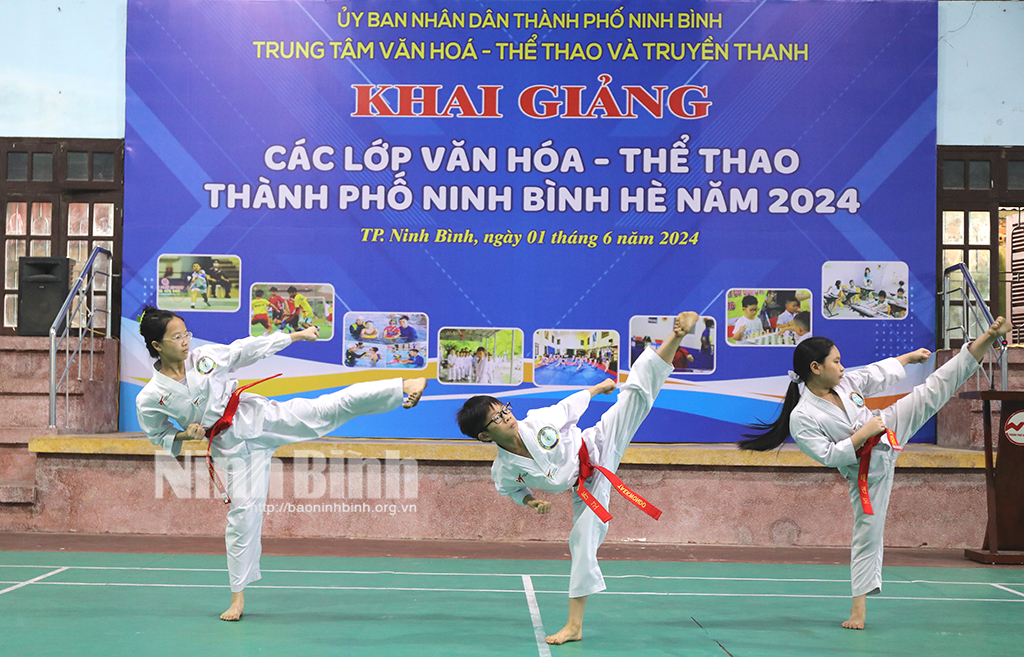 Thành phố Ninh Bình khai giảng các lớp văn hóa-thể thao cho thiếu nhi