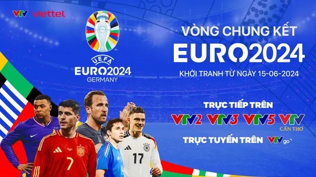 VTV phát sóng Vòng chung kết EURO 2024