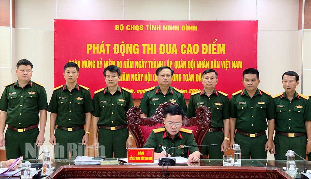 Bộ CHQS tỉnh phát động đợt thi đua cao điểm "Tự hào truyền thống-Viết tiếp chiến công-Xứng danh Bộ đội Cụ Hồ"