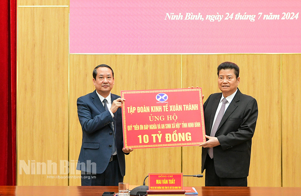 Quỹ Đền ơn đáp nghĩa và An sinh xã hội tỉnh năm 2024 đã tiếp nhận số tiền ủng hộ 11,12 tỷ đồng