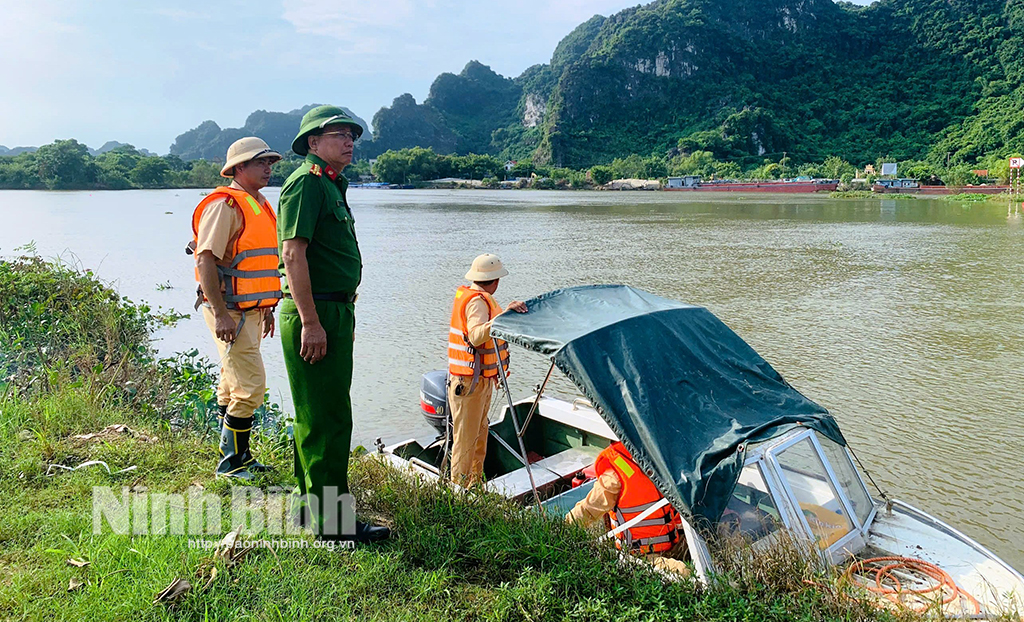 Lực lượng Công an Ninh Bình sẵn sàng các phương án phòng, chống bão số 3