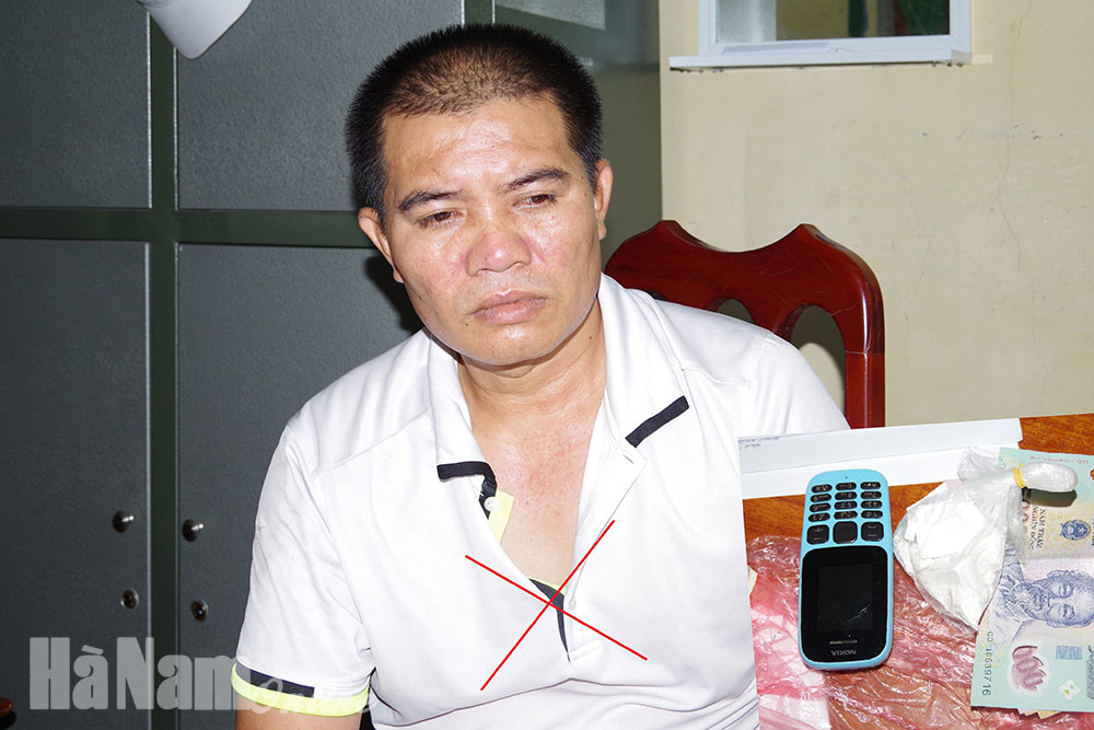 Công an thị xã Duy Tiên bắt 01 đối tượng tàng trữ trái phép chất ma túy