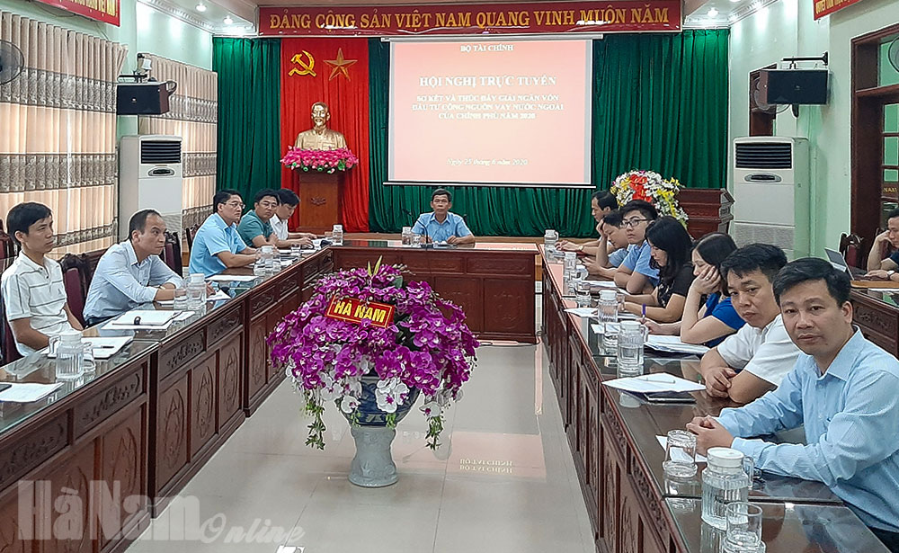 Hội nghị trực tuyến sơ kết và thúc đẩy giải ngân vốn đầu tư công nguồn vay nước ngoài năm 2020