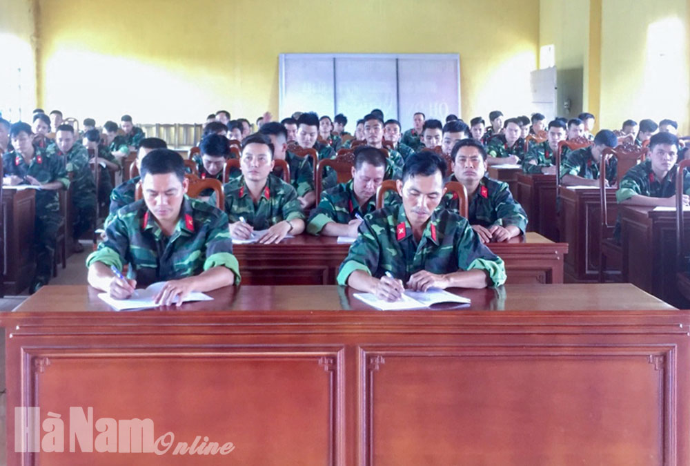 Trung đoàn 151 triển khai công tác huấn luyện cán bộ quân nhân dự bị