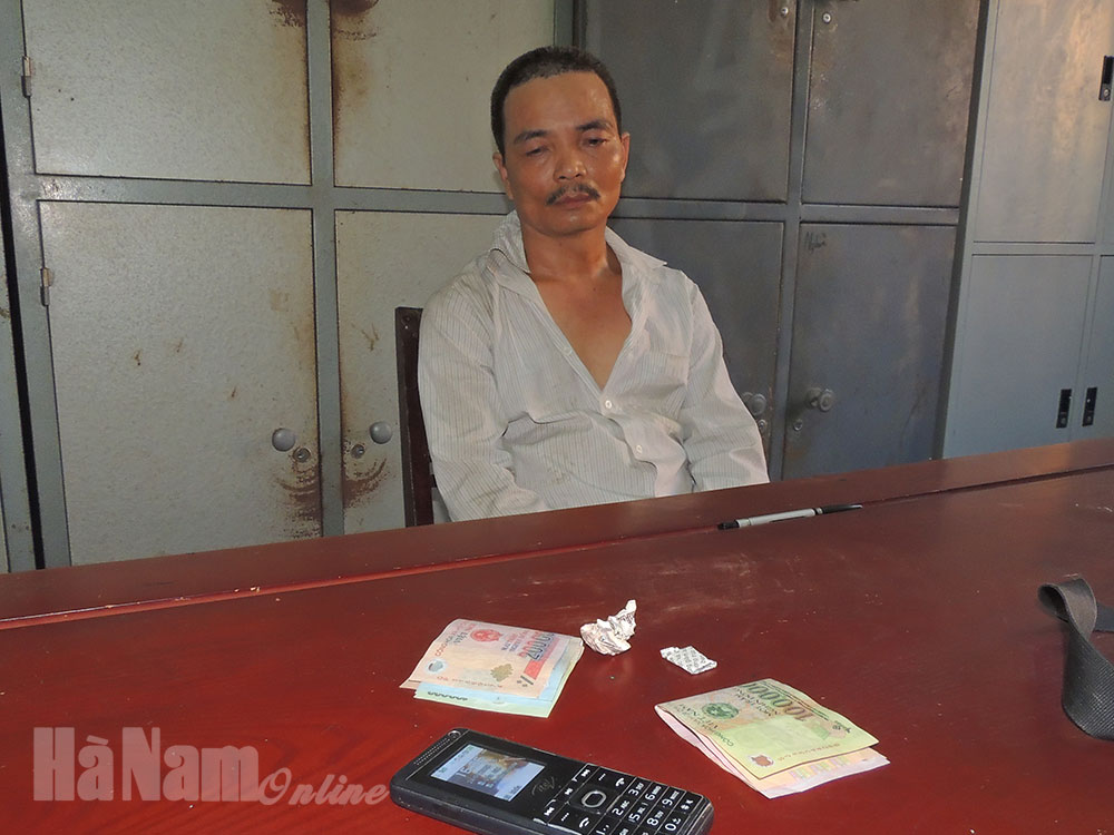 Công an TP.Phủ Lý bắt đối tượng mua bán trái phép chất ma túy