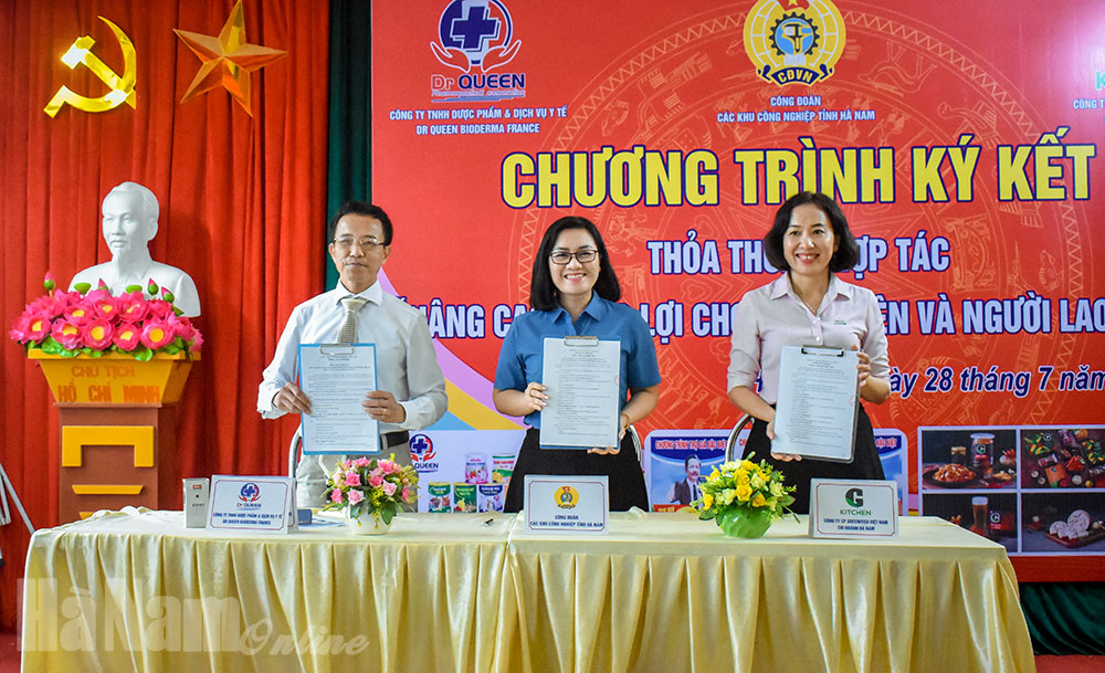 Ký kết thỏa thuận hợp tác nâng cao phúc lợi cho đoàn viên, công nhân lao động