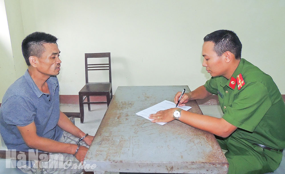 Công an huyện Lý Nhân bắt đối tượng tàng trữ trái phép chất ma túy