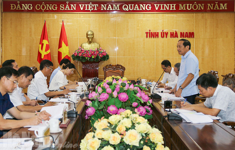 Đoàn công tác của Trung ương Hội NNCĐDC/dioxin làm việc với tỉnh về thực hiện Chỉ thị số 43-CT/TW của Ban Bí thư