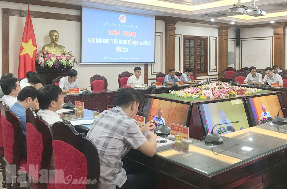 Giao ban trực tuyến ngành kế hoạch và đầu tư năm 2020