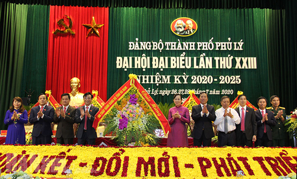 Khai mạc Đại hội đại biểu Đảng bộ thành phố Phủ Lý nhiệm kỳ 2020 - 2025