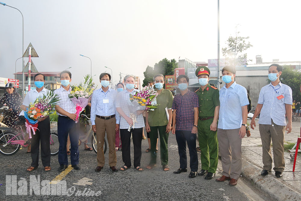 Kết thúc cách ly y tế cụm dân cư thuộc tổ dân phố Đình Tràng, phường Lam Hạ