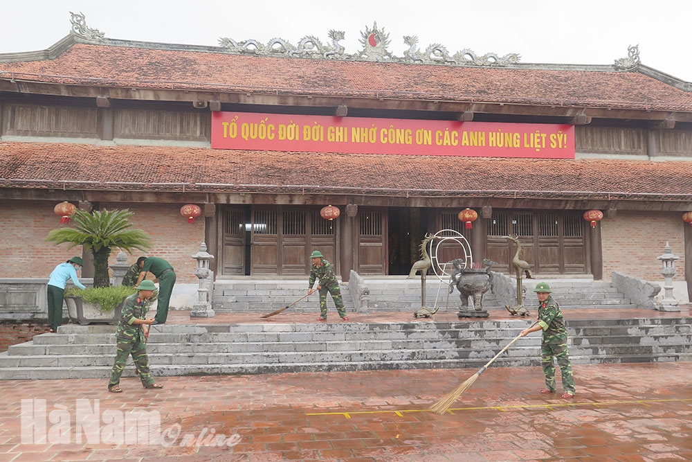 Ban CHQS thành phố Phủ Lý triển khai công tác phục vụ Đại hội Đảng bộ tỉnh