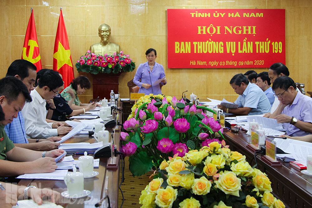 Ban Chấp hành, Ban Thường vụ Tỉnh ủy thống nhất nội dung các văn kiện trình tại Đại hội đại biểu Đảng bộ tỉnh lần thứ XX