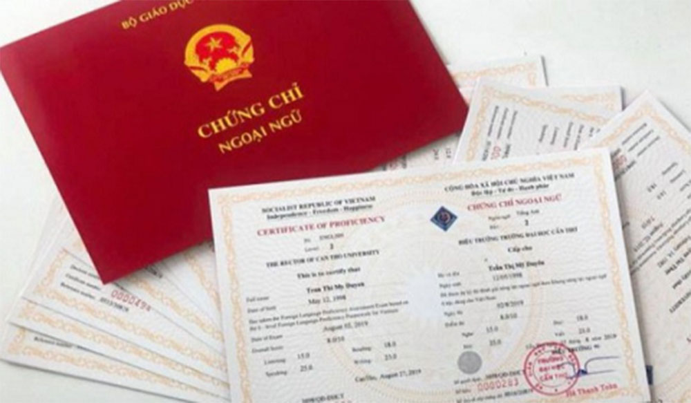 Giấy chứng nhận và chứng chỉ ngoại ngữ có tương đương nhau?