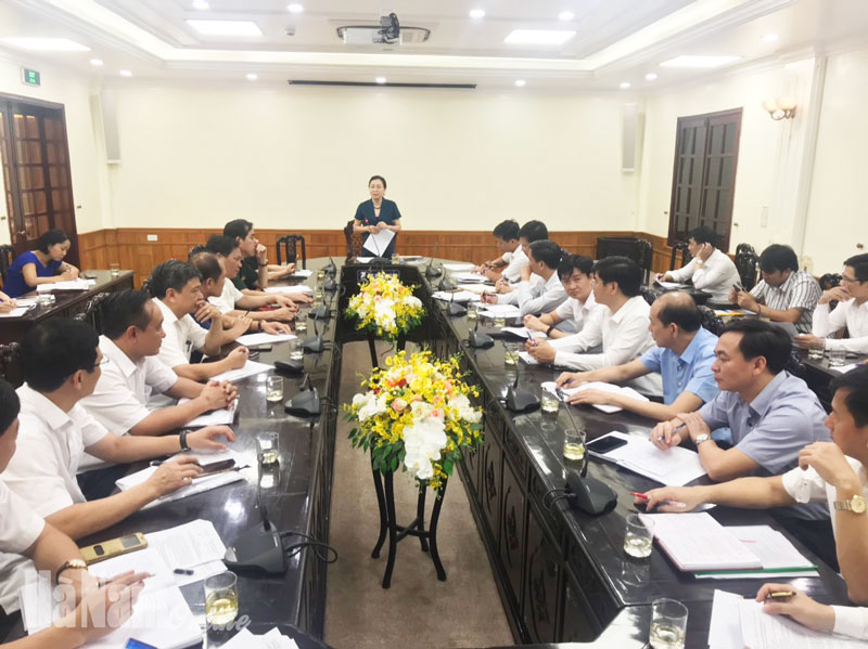 Nghe báo cáo công tác chuẩn bị Lễ kỷ niệm 130 năm Ngày thành lập tỉnh Hà Nam