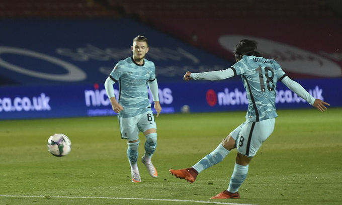 Liverpool đại thắng 7-2 ở vòng ba Cup Liên đoàn