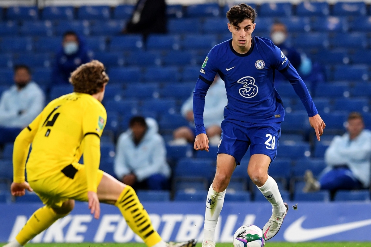 Tân binh Havertz lập hat-trick, Chelsea đại thắng ở vòng 3 Cúp Liên đoàn Anh