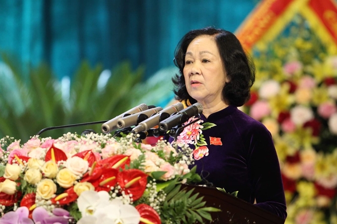 Toàn văn bài phát biểu chỉ đạo của đồng chí Trương Thị Mai, Ủy viên Bộ Chính trị, Bí thư Trung ương Đảng, Trưởng Ban Dân vận Trung ương tại Đại hội Đảng bộ tỉnh lần thứ XX