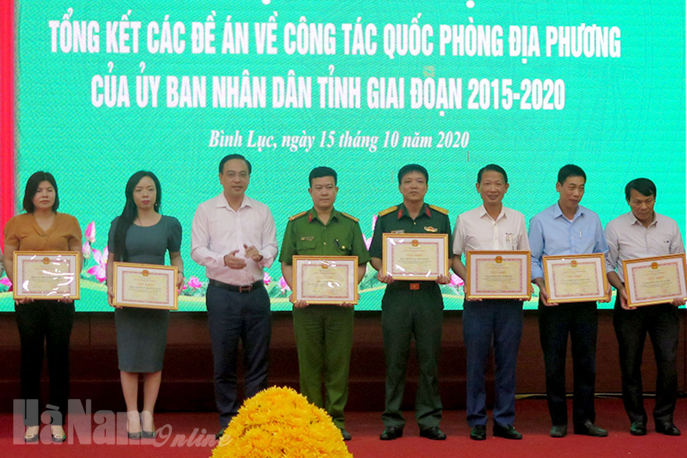 Bình Lục tổng kết các đề án về công tác quốc phòng