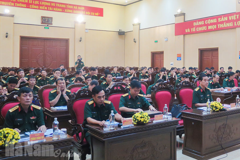 Bộ CHQS tỉnh sơ kết công tác xây dựng đơn vị vững mạnh toàn diện “Mẫu mực, tiêu biểu”