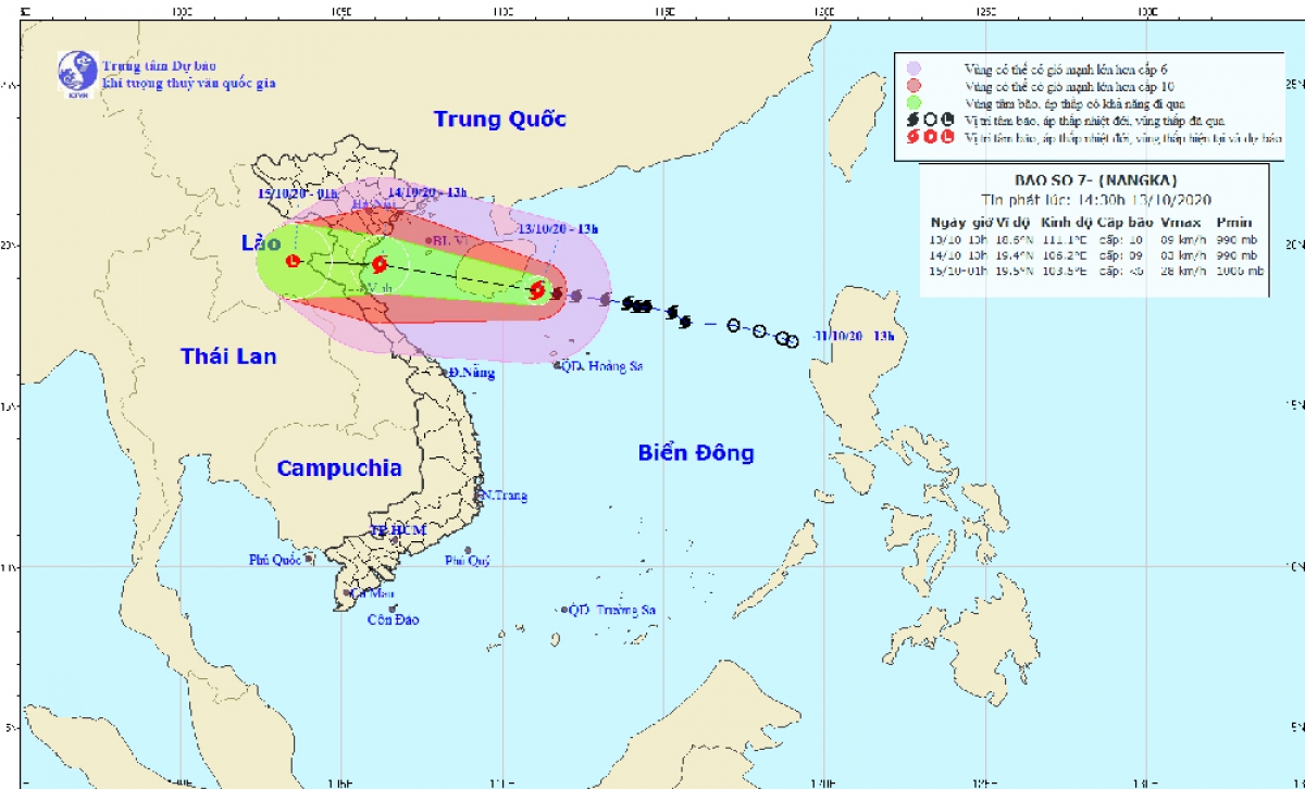Công điện của Ban Chỉ huy PCTT&TKCN tỉnh ứng phó với bão số 7