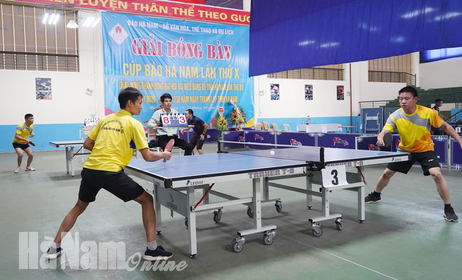 Khai mạc Giải Bóng bàn Cúp Báo Hà Nam lần thứ X năm 2020