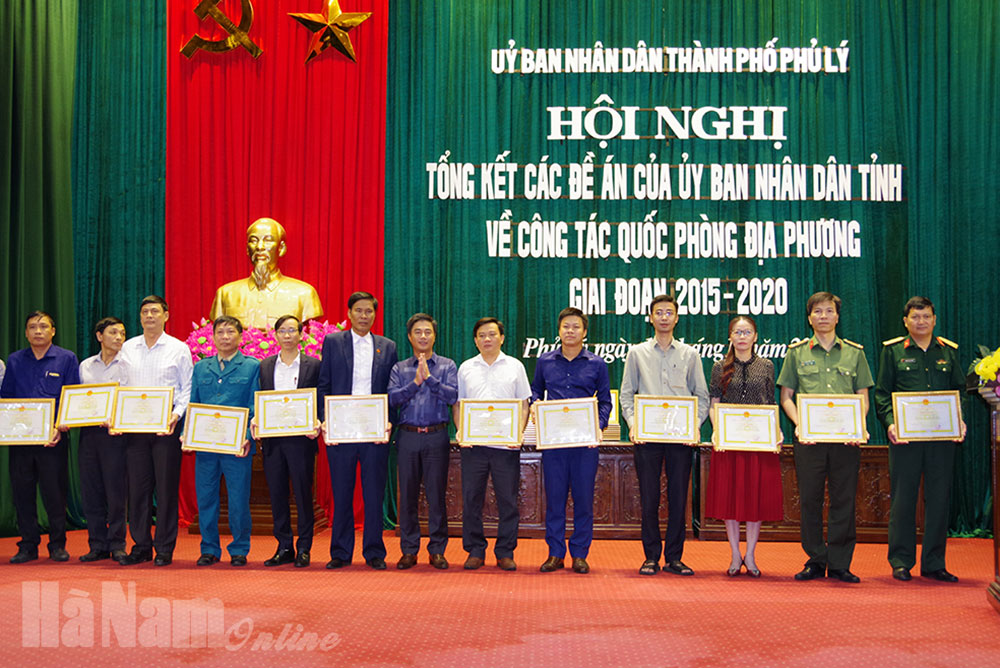 UBND thành phố Phủ Lý tổng kết 4 đề án của UBND tỉnh về công tác quốc phòng