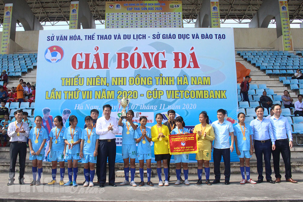 Kết thúc Giải bóng đá Thiếu niên, Nhi đồng tỉnh Hà Nam lần thứ VII, năm 2020