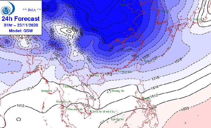 Gió mùa đông bắc tràn về