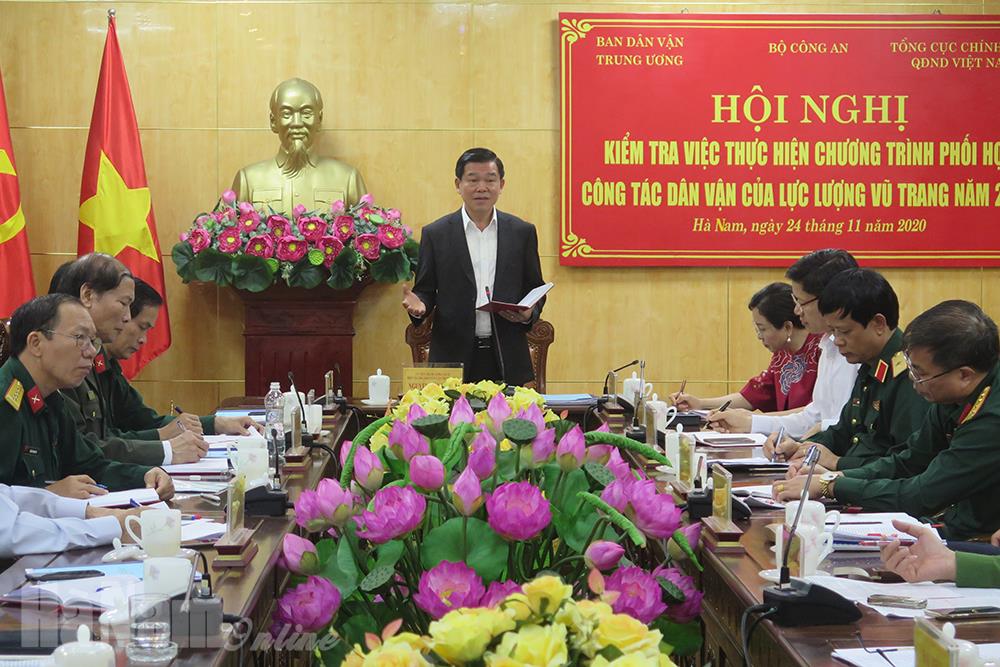 Kiểm tra việc thực hiện chương trình phối hợp công tác dân vận trong LLVT tỉnh