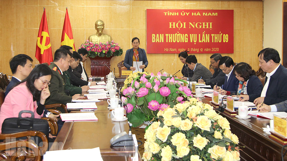 BTV Tỉnh ủy thảo luận, cho ý kiến dự thảo Chương trình công tác năm 2021