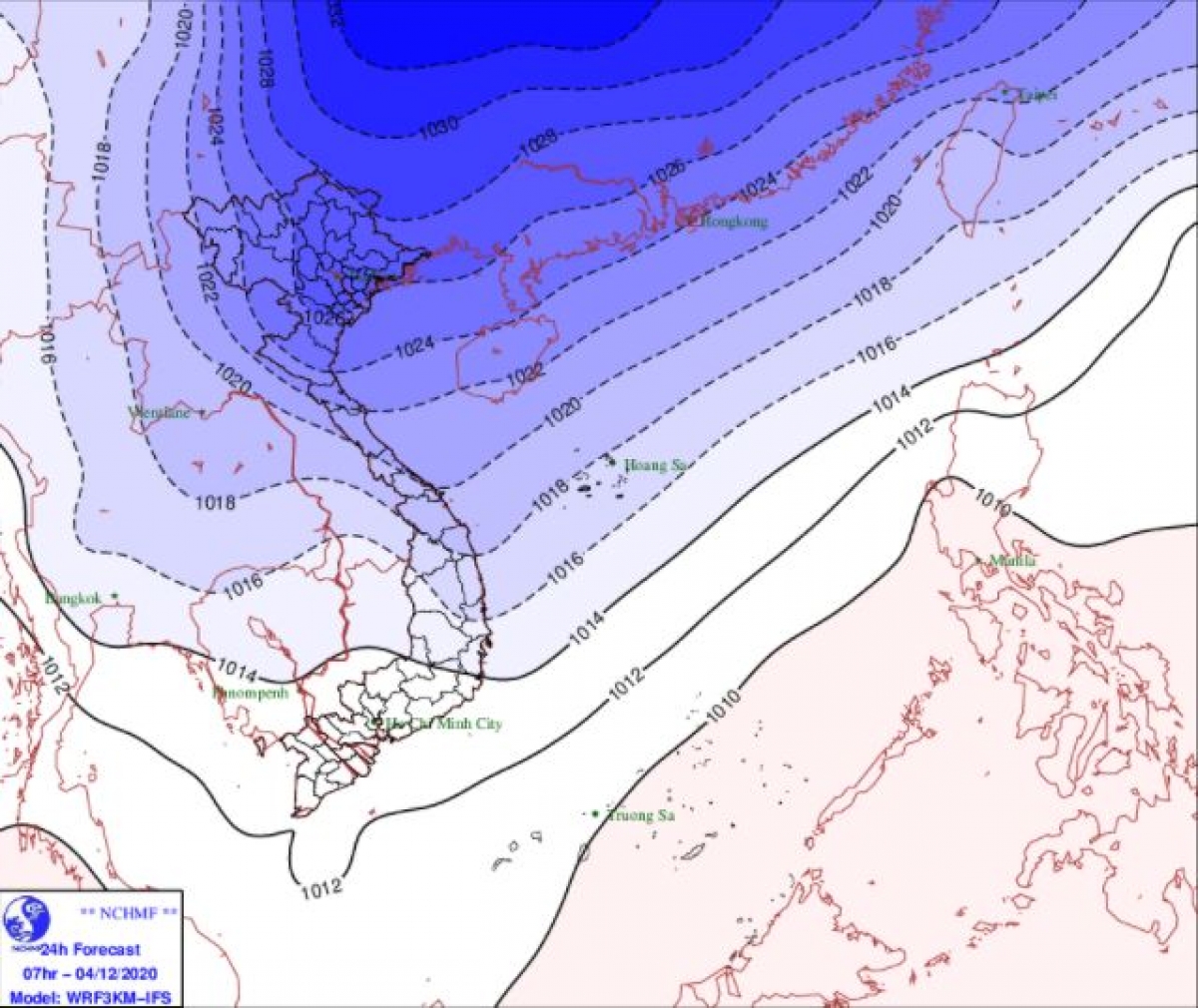 Không khí lạnh tăng cường, nhiệt độ thấp nhất phổ biến 12 - 14 độ