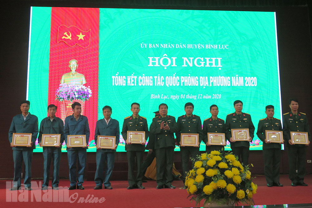 UBND huyện Bình Lục tổng kết công tác QPĐP