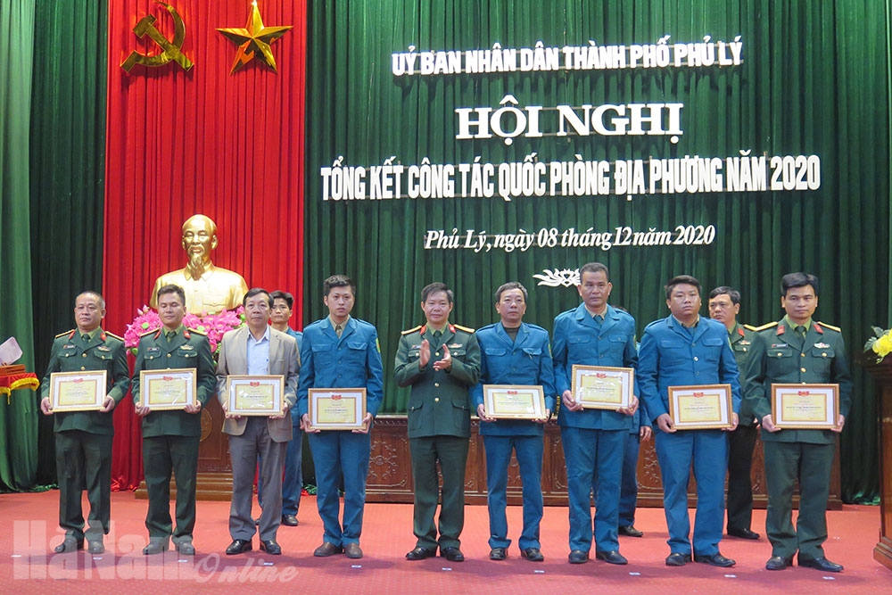 UBND thành phố Phủ Lý tổng kết công tác quốc phòng địa phương năm 2020