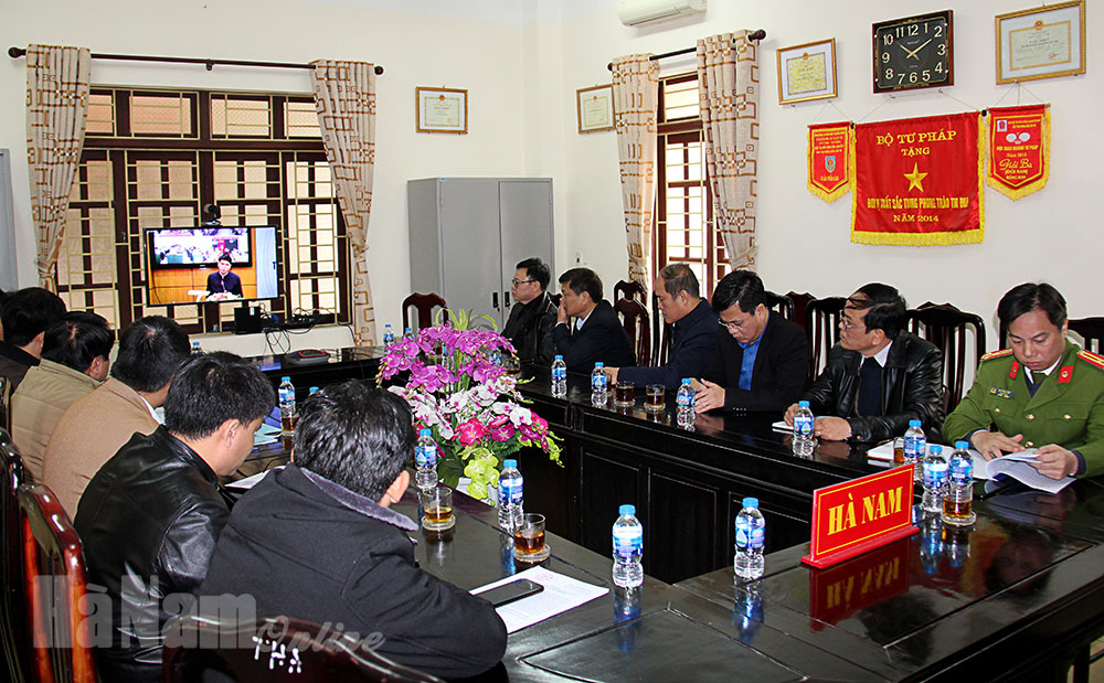 Hội nghị trực tuyến triển khai Luật sửa đổi, bổ sung một số điều của Luật Giám định tư pháp