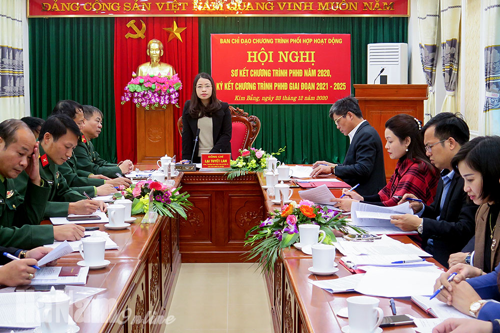 Kim Bảng sơ kết chương trình phối hợp hoạt động công tác dân vận năm 2020