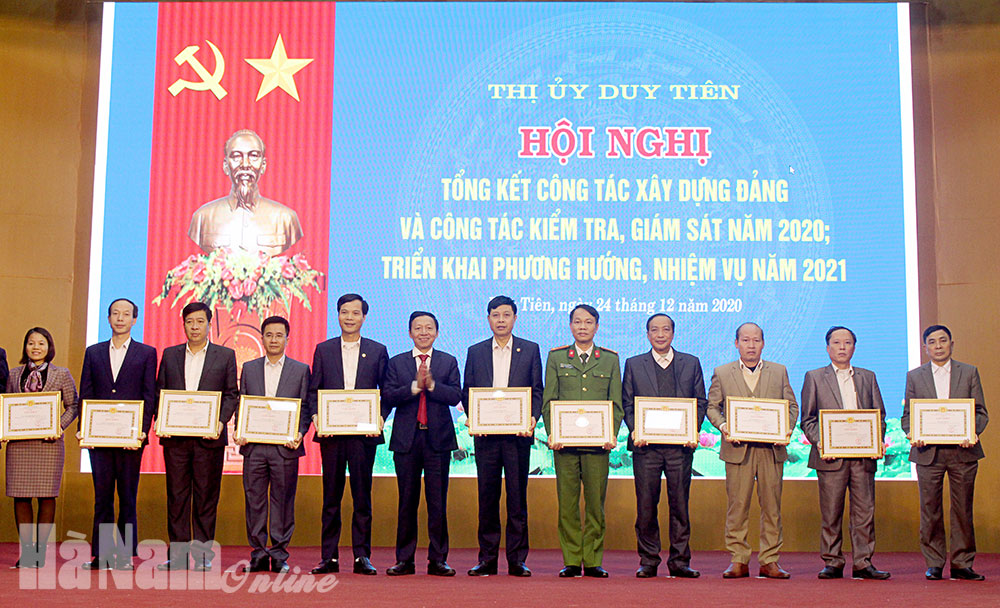 Thị ủy Duy Tiên tổng kết công tác xây dựng Đảng năm 2020
