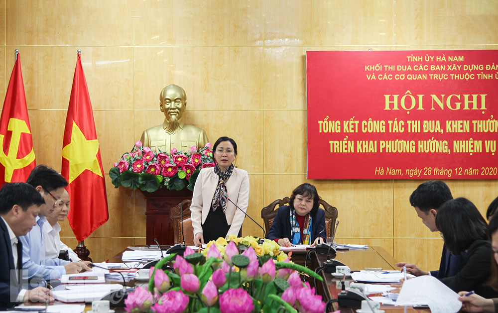 Khối thi đua các Ban xây dựng Đảng và các cơ quan trực thuộc Tỉnh ủy triển khai nhiệm vụ thi đua năm 2021