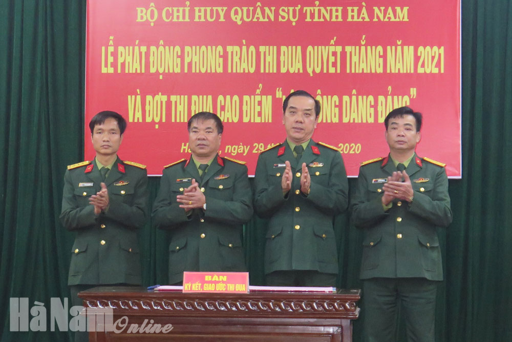 Bộ CHQS tỉnh phát động phong trào thi đua Quyết thắng năm 2021