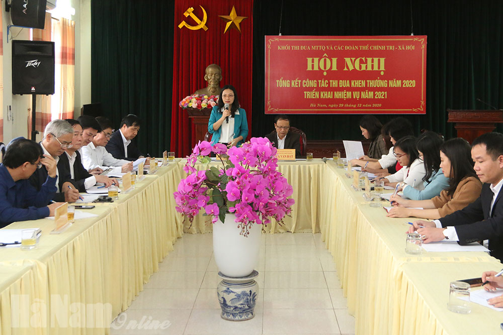 Khối thi đua MTTQ và các đoàn thể chính trị - xã hội tỉnh triển khai nhiệm vụ năm 2021