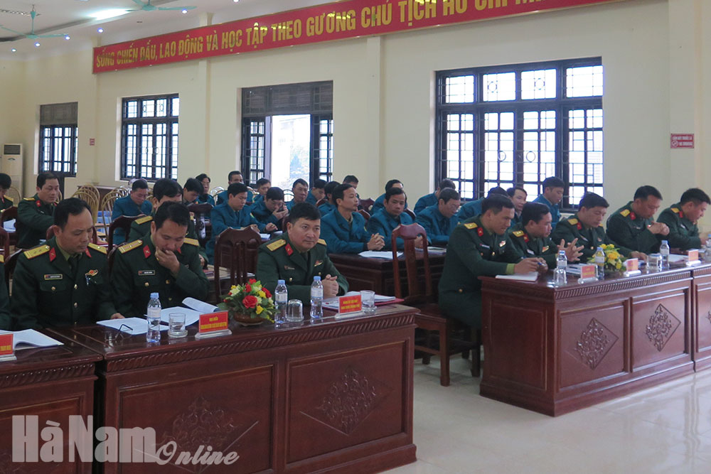 Ban CHQS thành phố Phủ Lý hiệp đồng giao nhận quân năm 2021