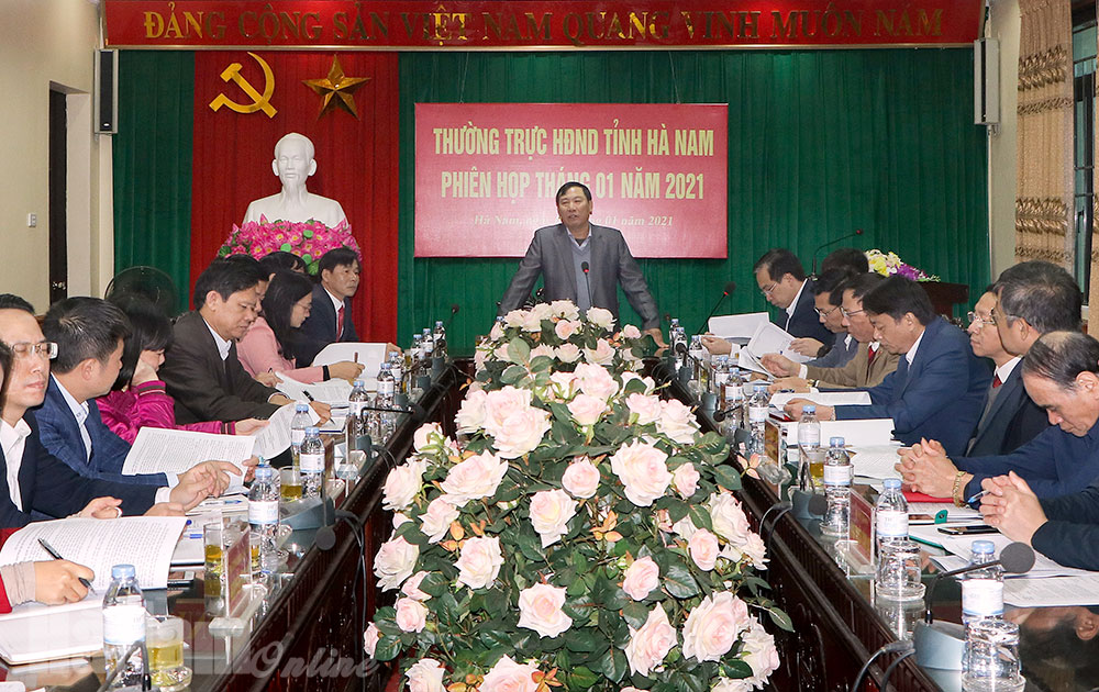 Thường trực HĐND tỉnh họp phiên thường kỳ tháng 1/2021