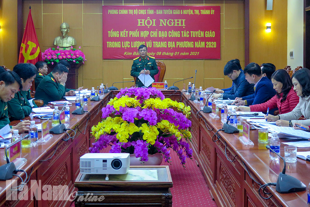 Tổng kết công tác tuyên giáo trong LLVT địa phương