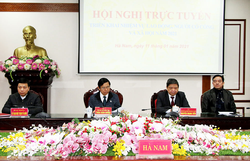 Hội nghị trực tuyến triển khai công tác lao động, người có công và xã hội năm 2021