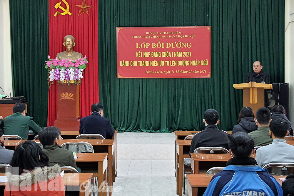 Thanh Liêm bồi dưỡng đối tượng Đảng thanh niên sẵn sàng nhập ngũ