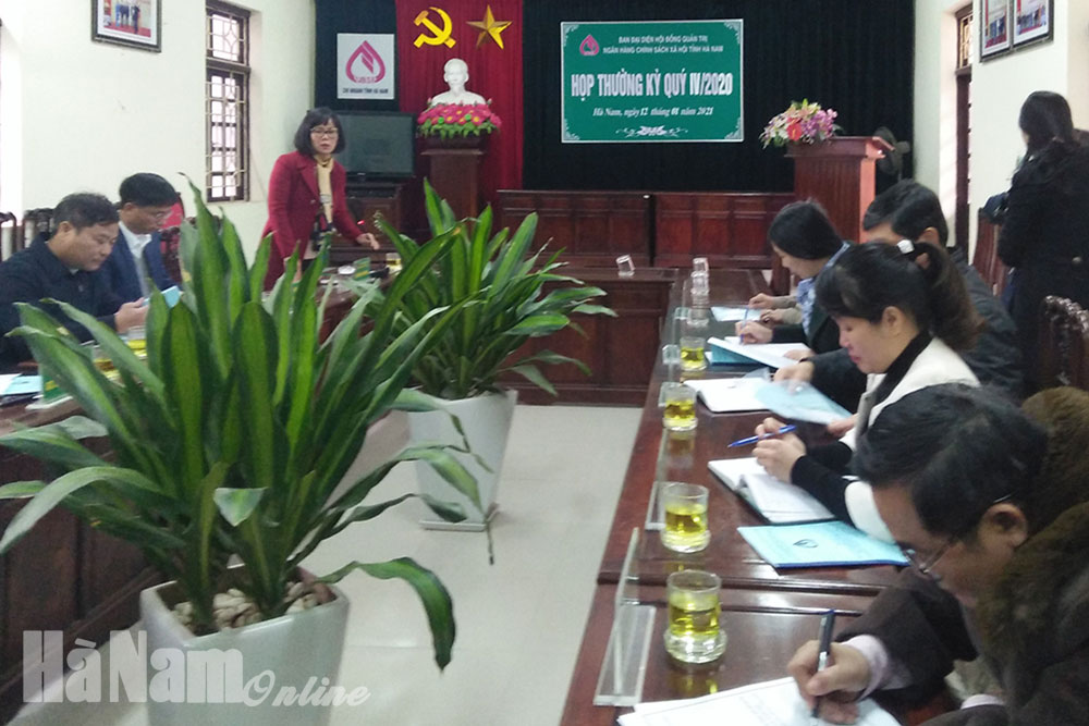 Chi nhánh Ngân hàng CSXH tỉnh tổng kết hoạt động năm 2020