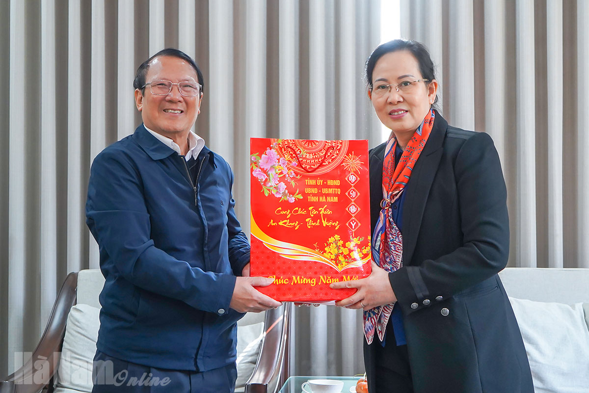 Lãnh đạo tỉnh thăm, tặng quà chúc Tết người nghèo, gia đình chính sách, gia đình và các đồng chí nguyên lãnh đạo chủ chốt của tỉnh