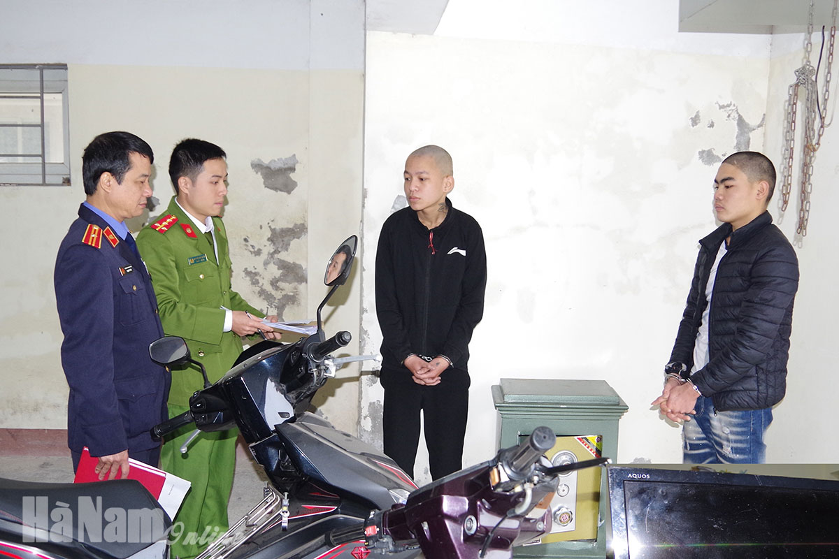 Công an huyện Lý Nhân bắt 02 đối tượng trộm cắp tài sản